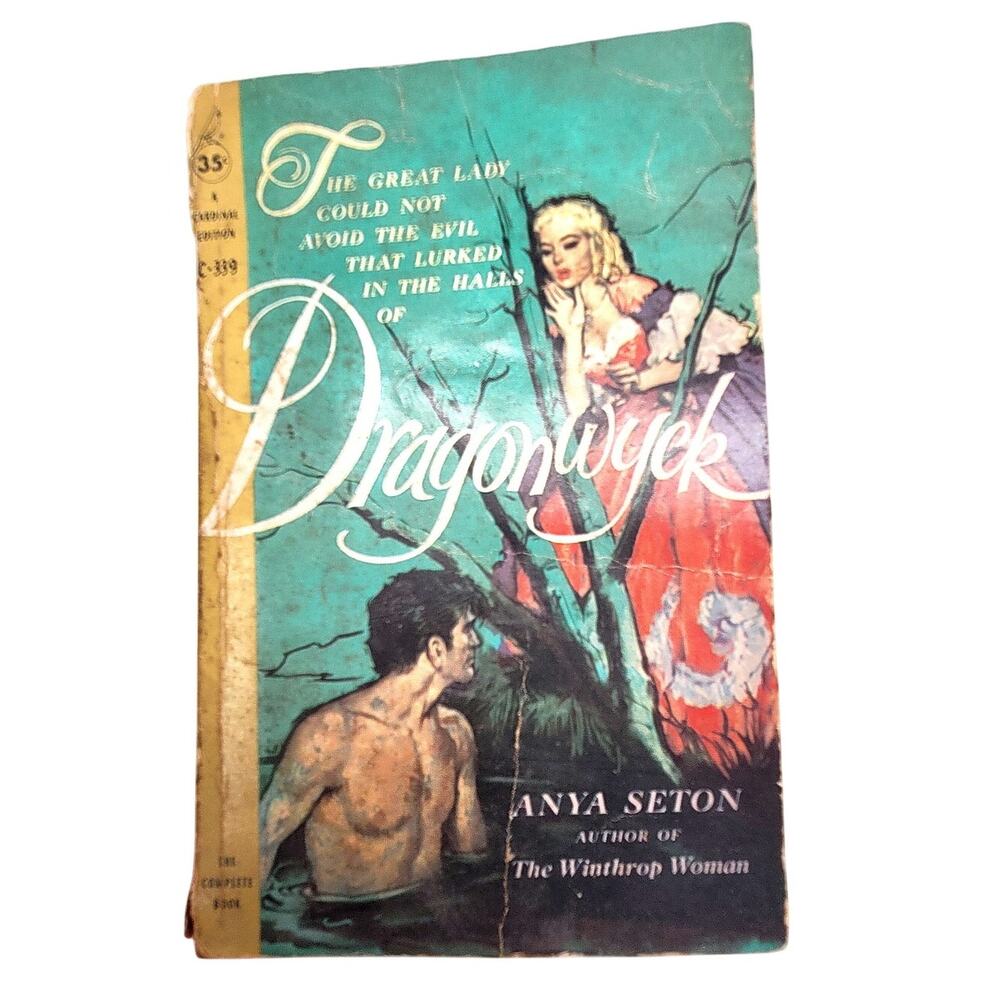 Dragonwyck Anya Seton 1959 Cardinal Vintage Gothic Romance Paperback Novel‎ Rare